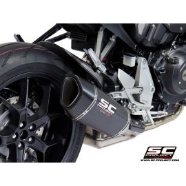 Pot d'échappement homologué SC-Project SC1-R en carbone pour HONDA CB 1000 R 18-20