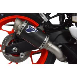 Pot d'échappement non-homologué Termignoni GP Classic en carbone pour YAMAHA MT03-R3 15-20