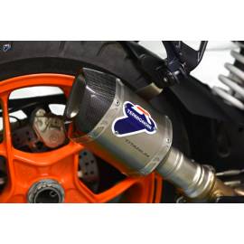 Pot d'échappement non-homologué Termignoni Relevance D70 en titane pour KTM SUPER DUKE 1290 R, 17-19