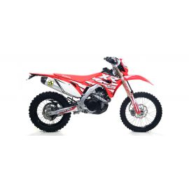 Escape Arrow Race-Tech no homologado en aluminio para Honda CRF 450 L 19