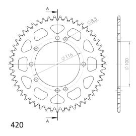 Kit de transmissão DID super reforçado para Kawasaki KX 80 98-00