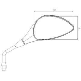 Retrovisor Puig Z2 Derecho homologado