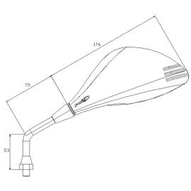 Retrovisor Puig Z2 Derecho homologado