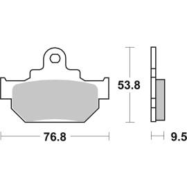 Plaquettes de frein organiques Brembo 07SU08TT