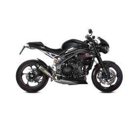 Échappement non homologué Mivv X-M5 en Titane pour TRIUMPH SPEED TRIPLE 1050 / R / S / RS 18-20