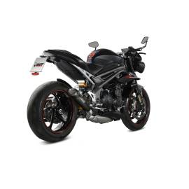 Échappement non homologué Mivv X-M5 en Acier noir pour TRIUMPH SPEED TRIPLE 1050 / R / S / RS 18-20