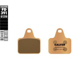 Plaquettes de frein frittées Galfer de compétition FD391G1310