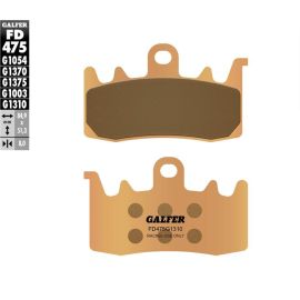 Plaquettes de frein frittées Galfer de compétition FD475G1310