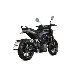 Escape homologado Mivv GHIBLI en Acero negro para HUSQVARNA VITPILEN 401 21-23 | SVARTPILEN 401 21-23