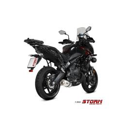 Escape completo homologado Storm Oval em aço inox. para KAWASAKI VERSYS 650 21-23