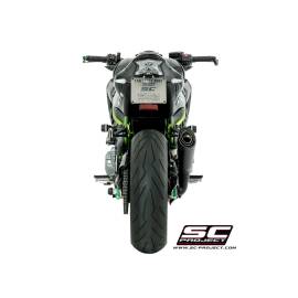 Pot d'échappement homologué SC-Project S1 en titane noir pour KAWASAKI Z 900 / A2 17-20