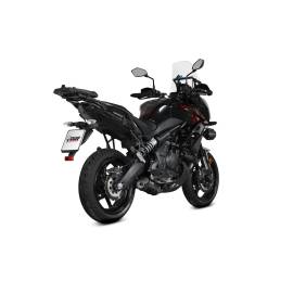 Escape completo aprovado Mivv OVAL em aço inoxidável pintado de preto para KAWASAKI VERSYS 650 21-23