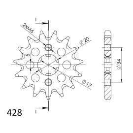 Rodas dentadas Supersprox de aço CST-1264.1