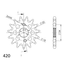 Piñón Supersprox de acero CST-1310.1