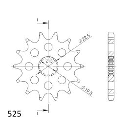 Rodas dentadas Supersprox de aço CST-433.2