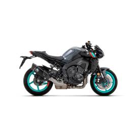 Échappement Arrow Pista Non homologué en Titane noir pour YAMAHA MT 10 22-23