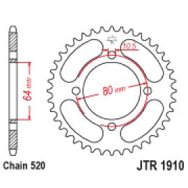 Couronne JT Sprockets JTR1910 en acier