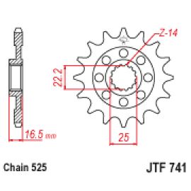 Pignon en acier JT Sprockets JTF741