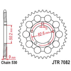 Corona JT Sprockets JTR7082 de acero