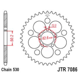 Corona JT Sprockets JTR7086 de acero