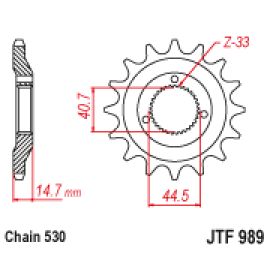 Piñón JT Sprockets de acero JTF989