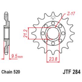 Pignon en acier JT Sprockets JTF284