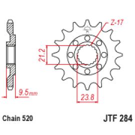 Piñón JT Sprockets de acero JTF284