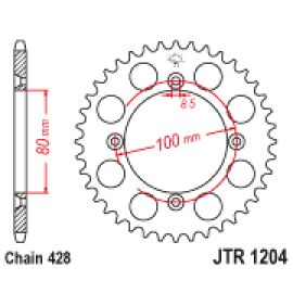 Corona JT Sprockets JTR1204 de acero