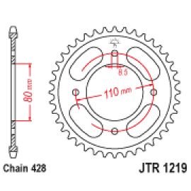 Couronne JT Sprockets JTR1219 en acier