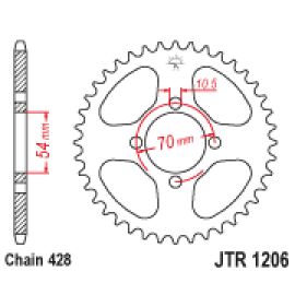 Couronne JT Sprockets JTR1206 en acier