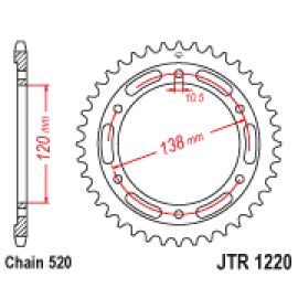 Corona JT Sprockets JTR1220 de acero