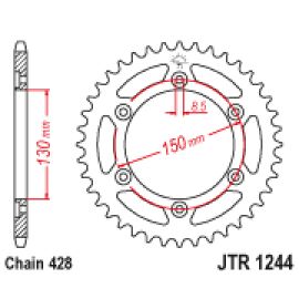 Corona JT Sprockets JTR1244 de acero