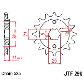 Pignon en acier JT Sprockets JTF290