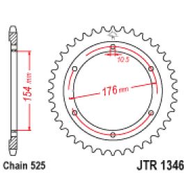 Corona JT Sprockets JTR1346 de acero