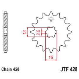 Pignon en acier JT Sprockets JTF428