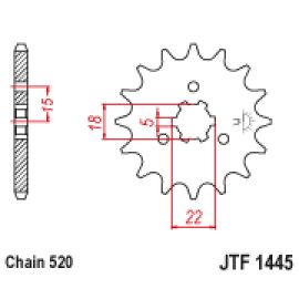Piñón JT Sprockets de acero JTF1445