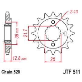 Pignon en acier JT Sprockets JTF511