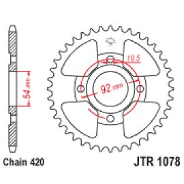 Couronne JT Sprockets JTR1078 en acier