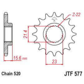 Piñón JT Sprockets de acero JTF577