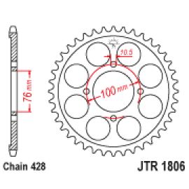 Corona JT Sprockets JTR1806 de acero