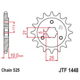 Piñón JT Sprockets de acero JTF1448