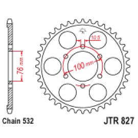 Corona JT Sprockets JTR827 de acero