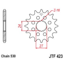 Piñón JT Sprockets de acero JTF423