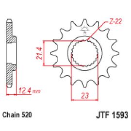 Piñón JT Sprockets de acero JTF1593