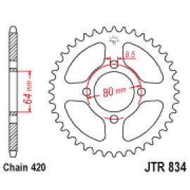 Corona JT Sprockets JTR834 de acero