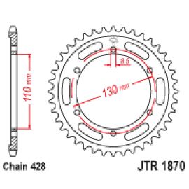 Corona JT Sprockets JTR1870 de acero