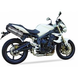 Escape izquierdo IXIL SOVE no homologado en acero inox. para TRIUMPH STREET TRIPLE 675 / R / RX 07-11