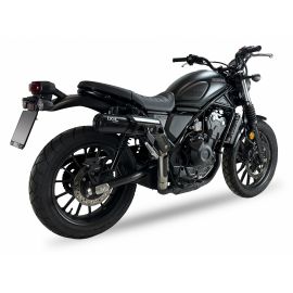 Escape IXIL RB não homologado em aço preto para HONDA CL 500 23-24