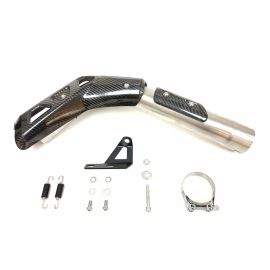 Escape IXIL RB não homologado em aço preto para HONDA CL 500 23-24