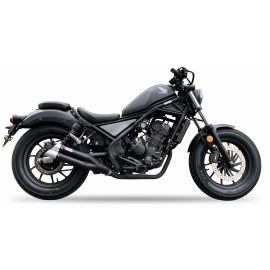 Escape IXIL L3XB não homologado em aço preto para HONDA CMX 500 REBEL 18-23